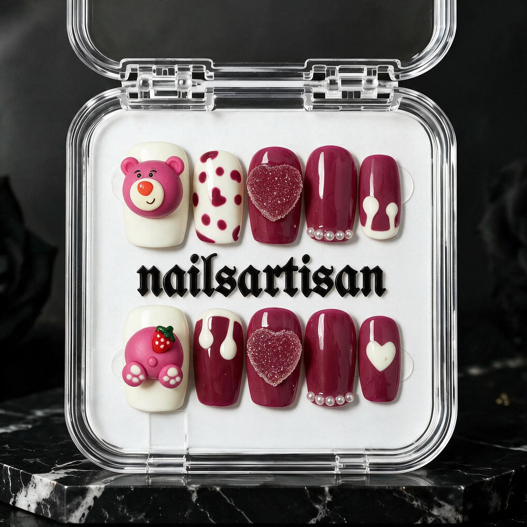 Pink Strawberry Bear 145