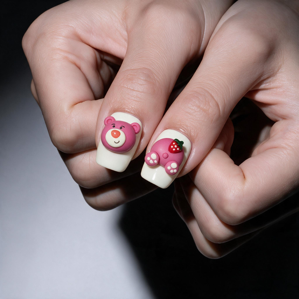 Pink Strawberry Bear 145